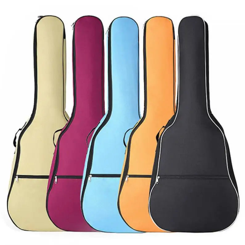 41 Inch Acoustic Guitar Gig Bag Case Portable Oxford Fabric Waterproof Double Straps Padded Soft Backpack Guitar Accessories