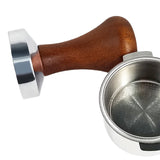 Coffee Powder Press 51/53/58mm High-Quality Wooden Handle with Solid Metal Base  for  Concentrated  Espresso  Durable  Kitchen