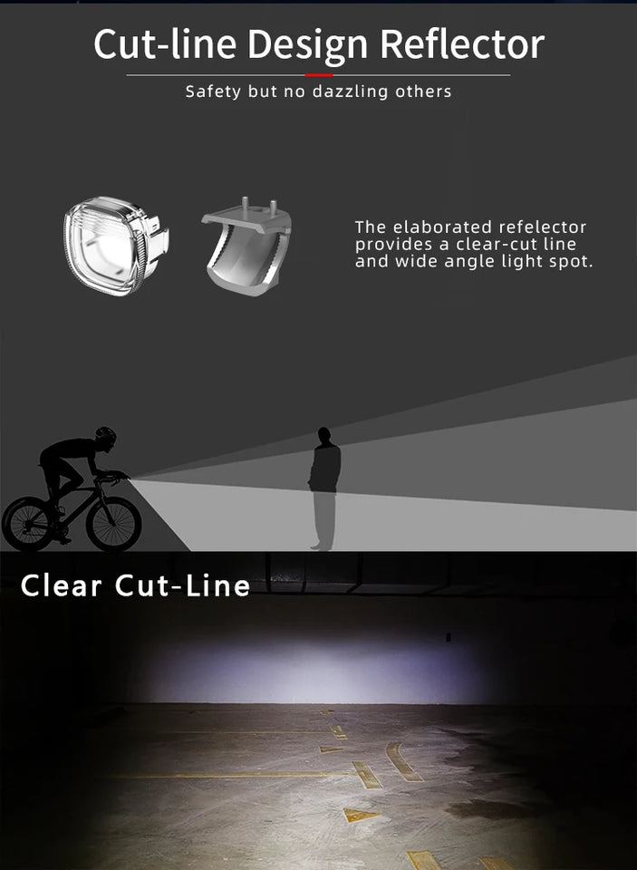 New Enfitnix Navi800SE Usb Rechargeable Road Mountain Bike Light Smart Headlights Smart Headlights 800 Lumens Long Life Time