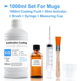 Spray Sublimation Coating For Cotton Fabric T-shirt Canva Caps Mugs Glass Ceramic Metal Wood Sublimation Ink Pretreatment Liquid