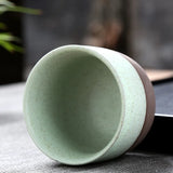 Japanese Ceramic Tea Cup Retro Matte Coarse Pottery Espresso Cups Handmade Coffee Ceramic Mug Drinkware Gift