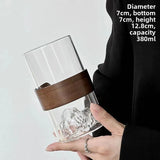 Japanese-style glass retro ethnic wind high temperature resistant Mount Fuji tea cup home snow mountain cup coffee cup