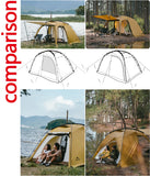 Naturehike Dune 7.6 Camping Tent 2 People 4 Season Tent Ultralight PU2000mm Outdoor Travel iking Tent With Chimney Screen Window