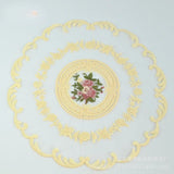 New Embroidered Dinning Table Cover Table Cloth Elegant Round Lace Tablecloth Coffee Coasters Napkin Party Wedding Decoration