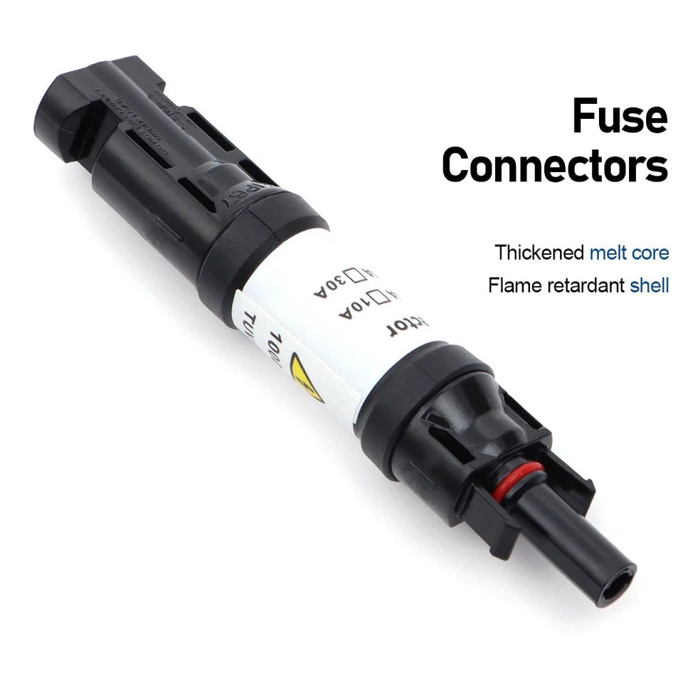 1000V DC 10A 15A 20A Solar Panel Photovoltaic Fuse Connectors For Industrial And Commercial Solar Power Generation
