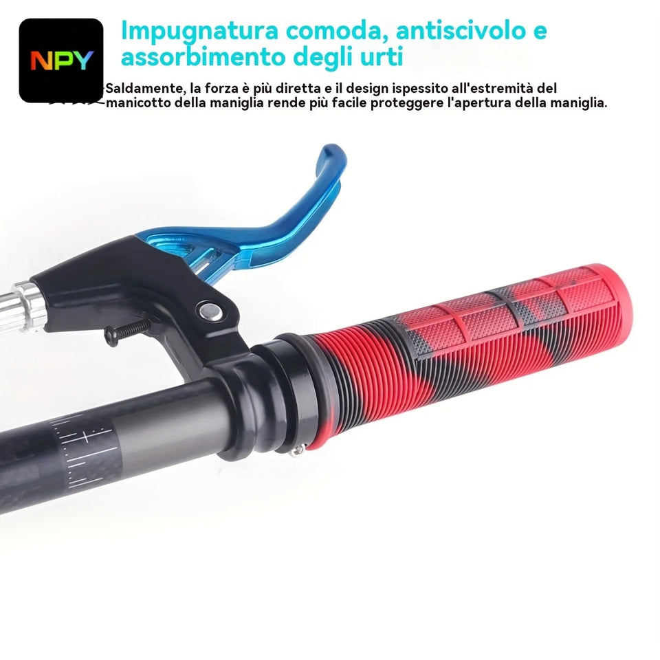 NPY Bicycle Handles Mtb Rubber Lock-on Grip Shockproof Non-slip Mountain/Road Bike Handle Cover Folding Balance Bike Accessories