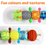 Baby Toys Musical Caterpillar Infant Stuffed Animal Toy with Crinkle Rattles Soft Sensory Toys Newborn Boys Girls 0 3 6 12 Month