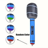 4pcs Inflatable Microphones 35cm/13.77 inch Random Color Microphone Toys Music Party Decoration Props Inflatable Instrument