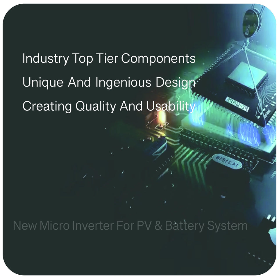 1200W/1000W/750W GS Hybrid Micro Inverter for Solar Pane & 36V/48V Battery Grid-Tie with Zero Export 180-265V AC | WiFi, IP65