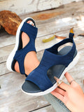 Summer Wedge Sandals for Women 2026 New Fashion Non Slip Beach Shoes Woman Lightweight Casual Platform Plus Size Sandals Women