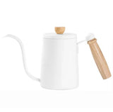 600ML Non-stick Stainless Steel Pour Over Coffee Tea Pot with Thermomet Long Narrow Spout Hand Drip Kettle Coffee Accessories