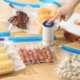 Electric Air Pump for Vacuum Bags Portable USB Mini Vacuum Sealer Rechargeable Food Vacuum Packaging Sealing Machine for Home