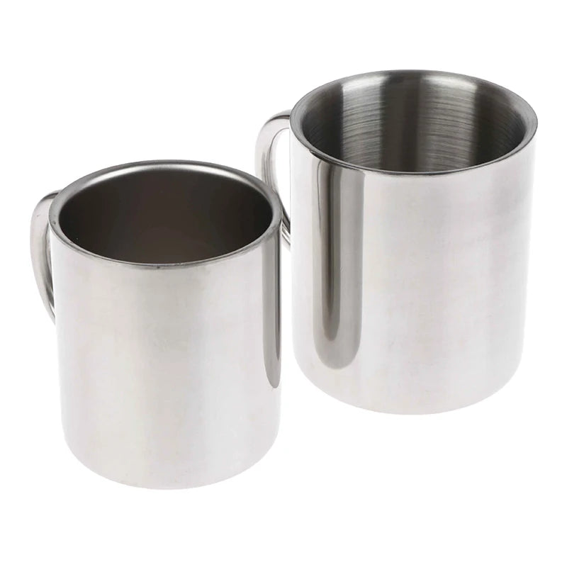 Travel Tumbler Jug Children's Milk Tea Cups Office Water Mug Double Wall 304 Stainless Steel Coffee Mug Without Lid Portable Cup