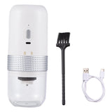 Portable Electric Burr Coffee Grinder 13W 200ml USB Rechargeable Adjustable Setting Cordless Coffee Bean Grinder with Cleanin