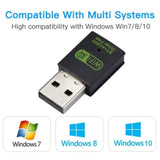 600Mbps USB WiFi Bluetooth Adapter 2 in 1 Dongle Dual Band 2.4G&5GHz USB WiFi 5 Network Wireless Bluetooth Adapter WiFi Receiver