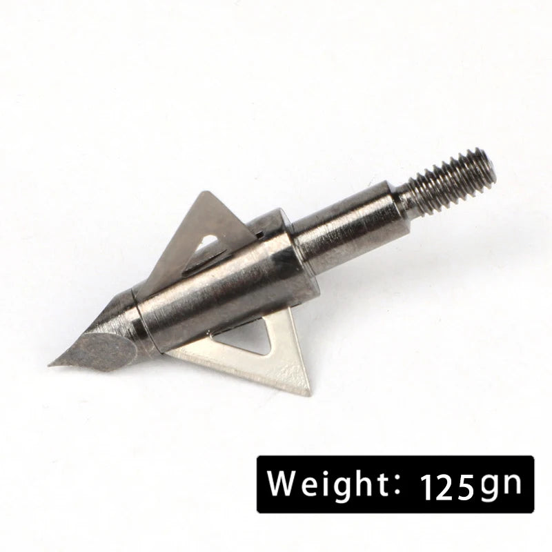 3pcs Hunting Broadhead 100gn-150gn ArrowHead Arrows Points for Compound Recurve Traditional Bow Crossbow Hunting Archery Outdoor