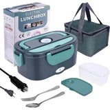 1.5L Electric Lunch Box – Portable Food Warmer for Office & Car, 304 SS Inner Pot, 60W Efficient