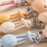 1PC Baby Silicone Teether Toys BPA Free Silicone Finger Ring Pacifier Chain Soothing Teething Toys For Newborn Teething Gifts
