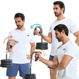Arm Muscle Training Device Wrist Strength Training Device Fitness Grip Wrist Wrestling Trainer Exercise Device for Barbell