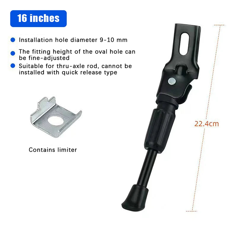 Kids Bike Kickstand Parking Stand Foot Brace Children Bicycle Side Support 12/14/16/18/20 Inch Foot Riding Accessories