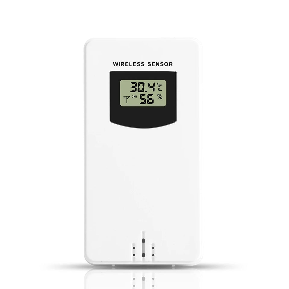 Temperature Humidity Wireless Sensor Hygrometer Electronic Digital Thermometer In/Outdoor Used with Weather Station For Home Use