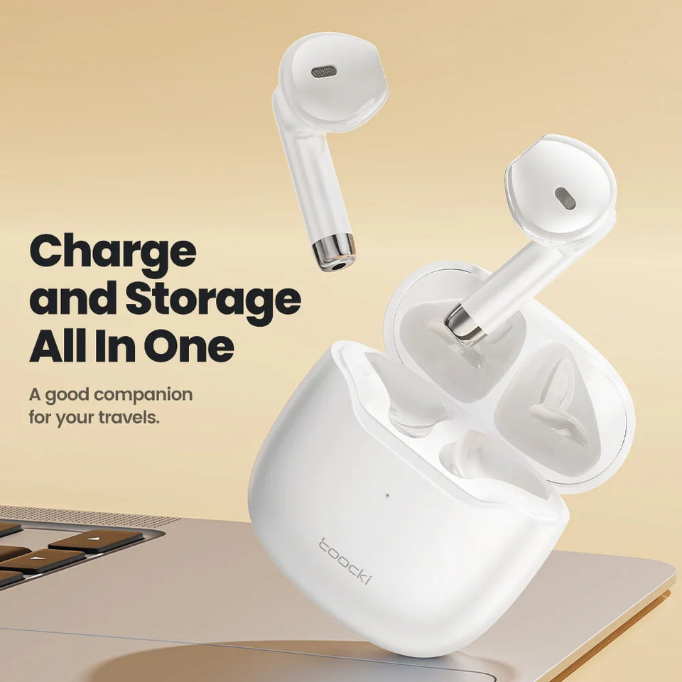 Toocki TWS Wireless Bluetooth Earphones 5.3 IPX4 Waterproof Headset 12M Transmission Distance Long Standby Earbuds Headphones