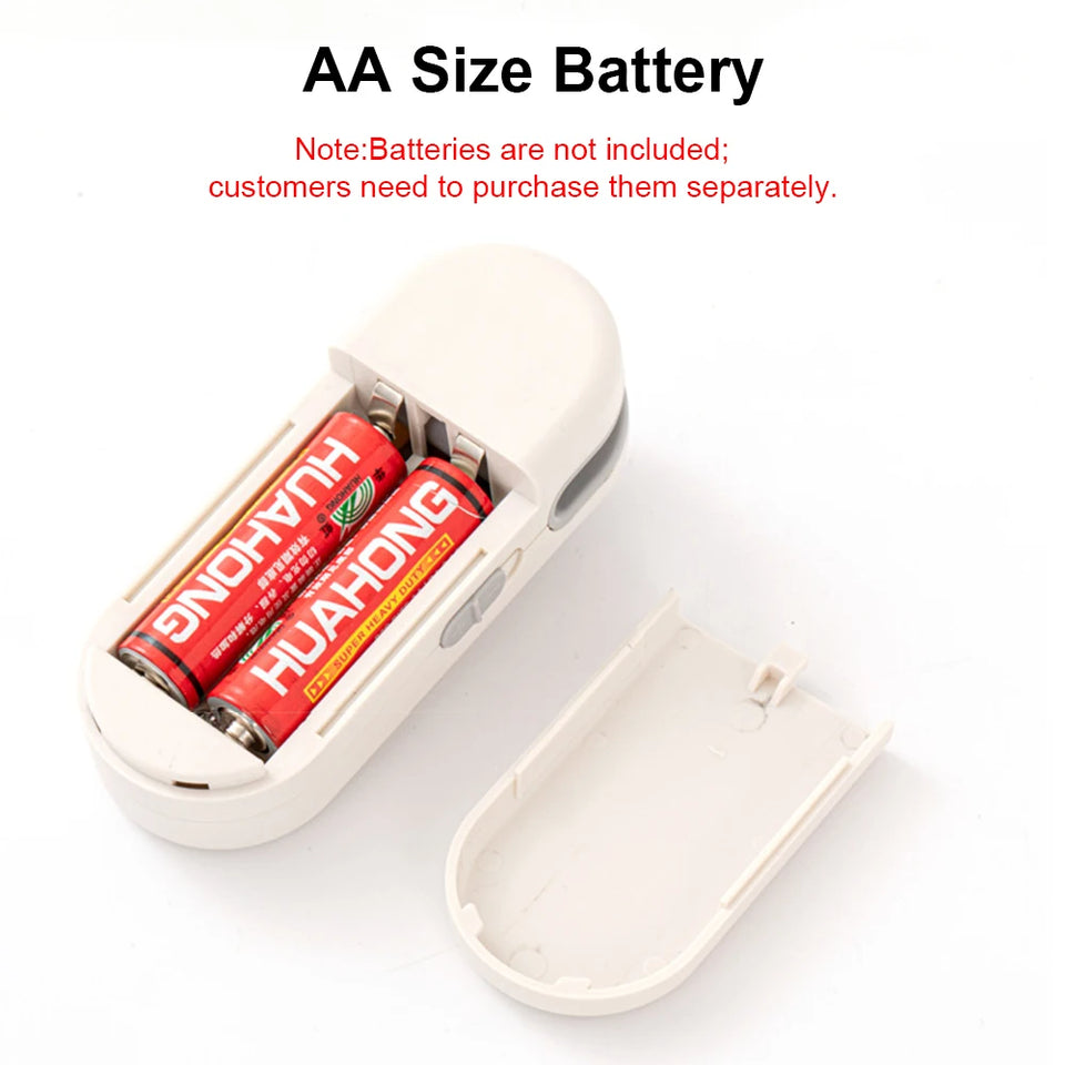 Mini Heat Sealer Food Package Bag Sealing Machine Handheld Portable Seal Food Storage Plastic Vacuum Bag Clip Bag Heat Sealer