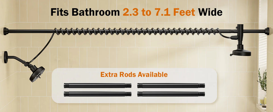 Tandem Shower Head For Couples, Dual Shower Head with Original Adjustable Slider, High Pressure Double Shower Head for Two