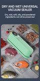 Mini Vacuum Sealer Machine Bag Rolls Food Sealer Compact Food Preservation System with Vacuum Bags & Inhalation tool kit