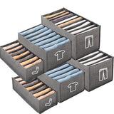 Closets Clothes Organizer Foldable Clothing Underwear Jeans Storage Box Drawer Organizer with Handles Wardrobe OrganizersDivider