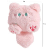 Kawaii Plush Brooch Coffee Cat Plush Keychain Soft Stuffed Cute Cat Plush Doll Colorful Ins Animal Plush Key Chain Kid Girls