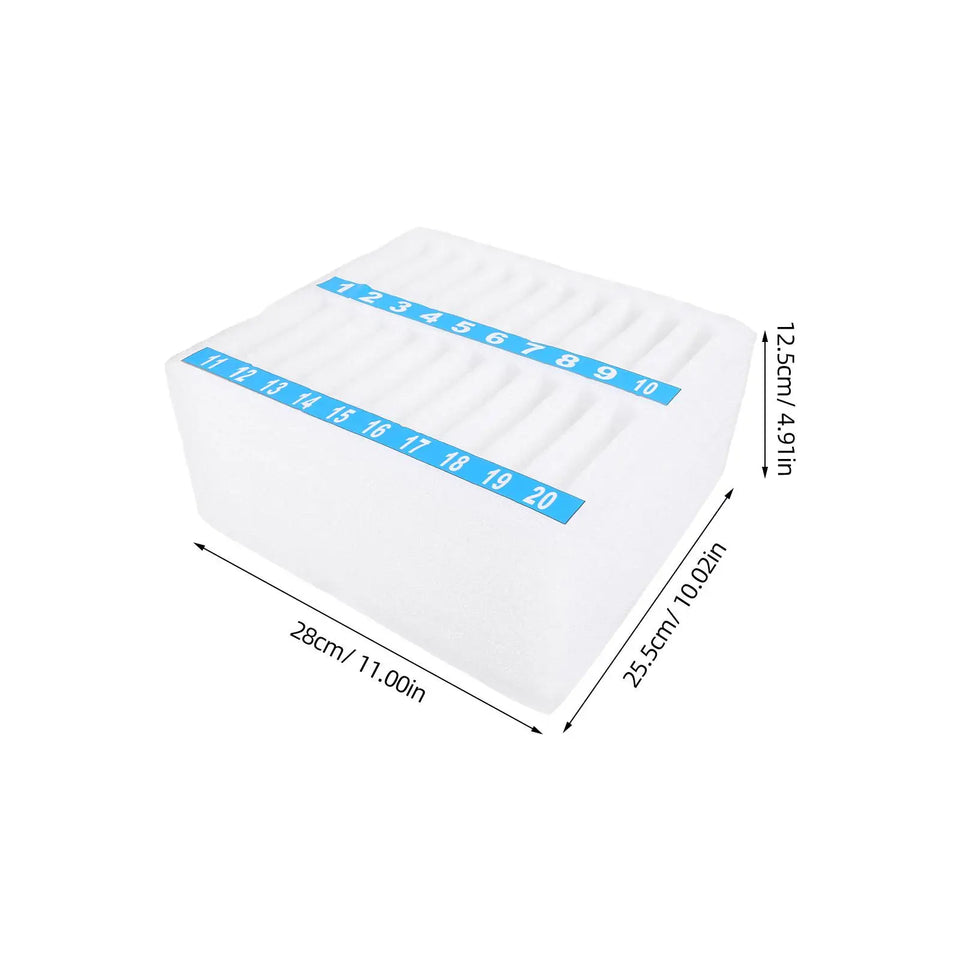 20 Grids Mobile Phone Storage Organizer Soft Foam Desk Organizer for Office Meeting Room Classroom desk phone management box