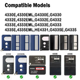 New 4330E 4333E 4332E 4335E 4333EML 4330EML 433.92MHz Electric Gate Remote Control Handheld Transmitter