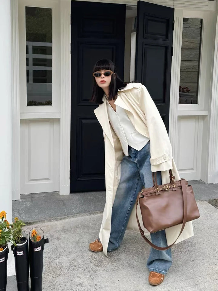 Winter Matte Coffee Camel Grey Large Tote Russian Style Real Suede Cow Leather Women Handbag Nubuck Commuter Office Shoulder Bag