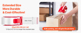 SucceBuy 6 Rolls 59M Transparent Tape BOPP Paper Packaging Sealing Tape with 6pcs Dispenser for Box Moving Packing, Shipping