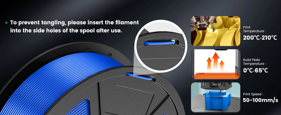 SUNLU 5KG PETG/PLA/PLA PLUS 3D Filament 1.75mm Large Spool Neatly Wound Big Roll Printing Filament for Most FDM 3D Printer