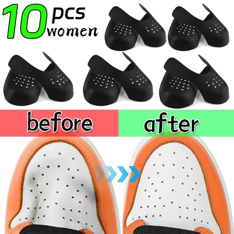 5pairs Crease Protector Shoe Head Stretcher Sneaker Anti Crease Wrinkled Fold Shoe Support Toe Sport Crease Protector Dropship