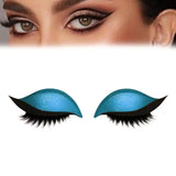 Eyeshadow And Eyelash Stickers, Lazy Eye Shadow Eyelash Patch, 2-in-1 Reusable Eye Makeup Stickers Self-Adhesive Quick Makeup