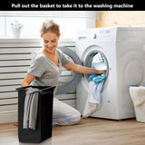 Laundry Hamper, Laundry Basket Organizer Laundry Sorter 2 Section with Removable Laundry Bag and Top Shelf, Dirty Clothes Hamper