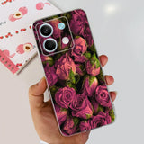 For Xiaomi Redmi Note 13 4G Case Cute Cat Butterfly Cover Soft Silicone Phone Case For Redmi Note 13 Pro Plus Note13 Full Bumper