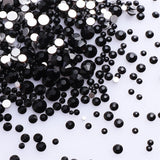 1440Pcs Mix Size Glass Flatback Rhinestone Glitter Crystal AB Round Diamond Non Hotfix Glue On Stone for DIY Nail Art Decoration