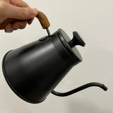 1.2L Pour Over Coffee Kettle - 304 Stainless Steel, Long Spout with Temperature Control, Suitable for Open Flame & Tea Brewing