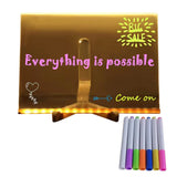 Light Up Dry Erase Board LED Letter Message Board With 7 Colorful Pens with Light Acrylic Drawing Board for Kids Birthday Gifts