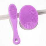 2pcs Silicone Face Scrubber Face Massage Brush Skin Care Pore Cleaner Brush Cleansing Face Brush XLS01