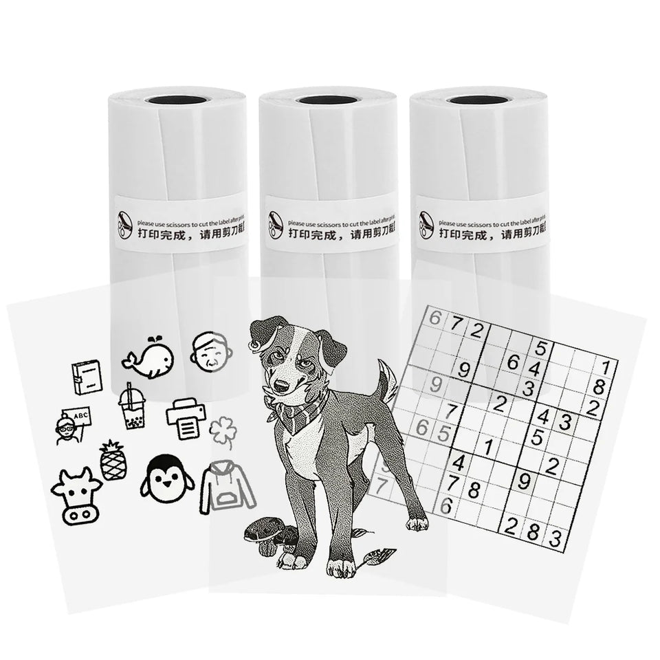 Mini Portable Printer,Thermal Label Maker Printer,For Wireless Bluetooth Photo Memo Stickers Inkless Suitable For Home, Office