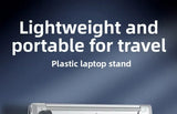 Desktop Riser Portable Foldable Laptop Stand Plastic Feet Hidden Keyboard Mini Adjustable Support Holder for Notebook
