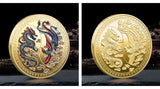 Souvenir Coin China Dragon and Phoenix Auspicious Commemorative Coin Collection