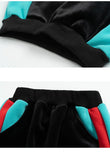 Winter Warm Girls Contrast Alphabet Full Fleece Sweatshirt+Sweatpant School Kids Tracksuit Child 2PCS Outfit Jogger Set 5-14 Yrs