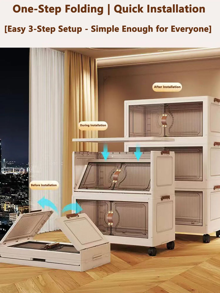 Multilayer Storage Closet Organizer for Multi-scene Use Home Organization Solution for Closets Pantry Or Garage
