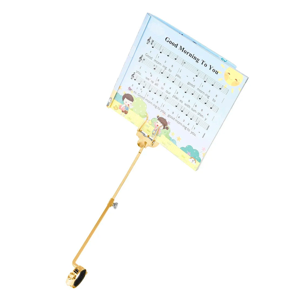 Music Stands Trumpet Flute Winds Alto Saxophone Portable Marching Sheet Golden Music Stands Musical Instruments Accessory